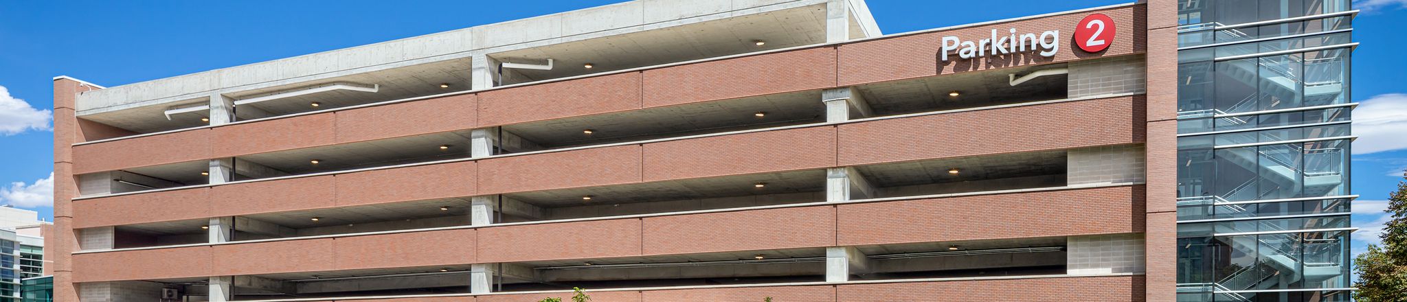 uchealth parking garage full view from ground