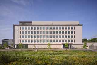 full length side view of precast on UW health medical center