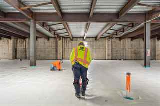 waterproofing sealant in the basement flooring of Uline