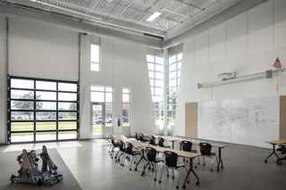 interior classroom space of valley southwoods freshman high school