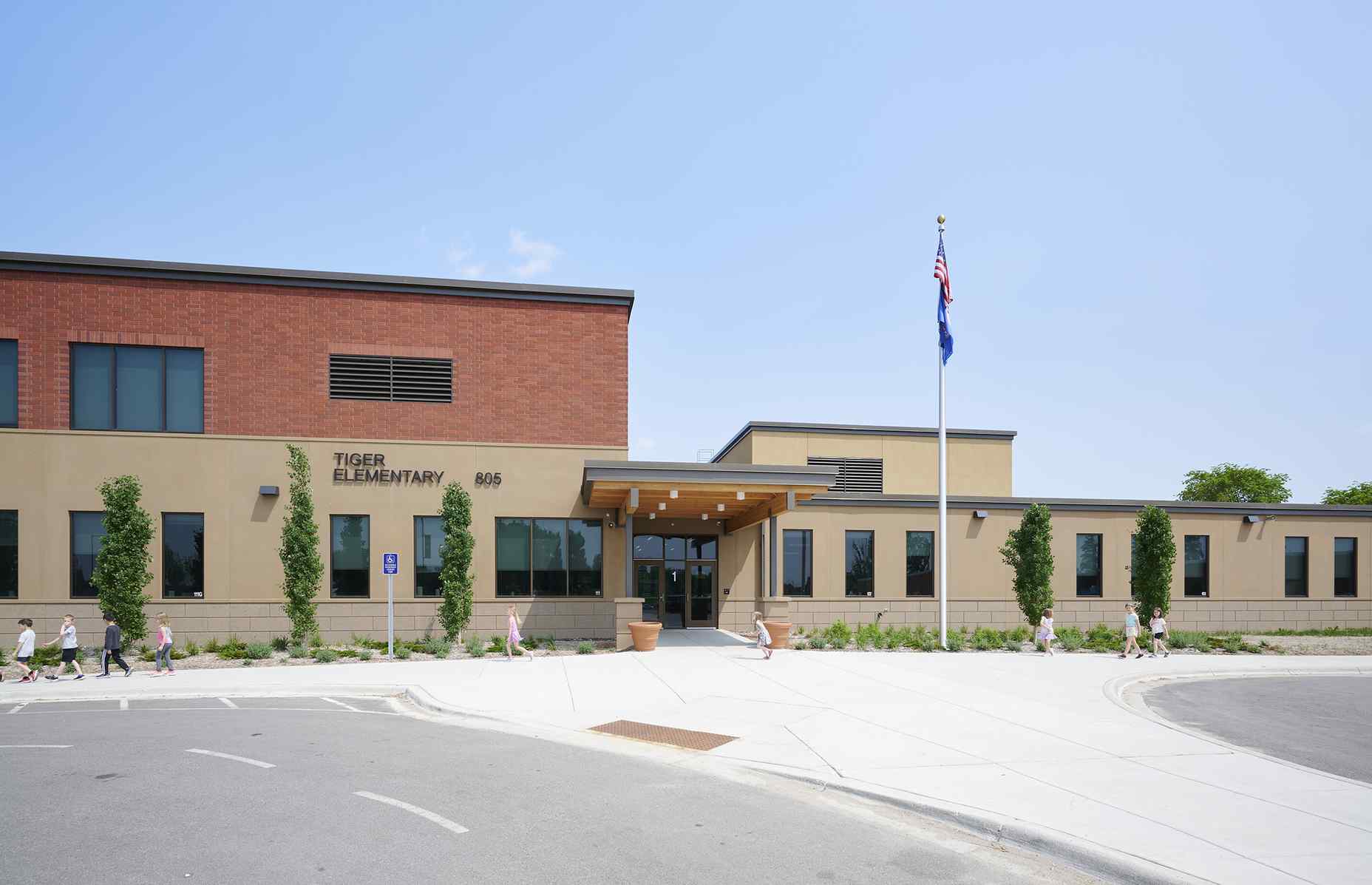 exterior entrance of west elementary