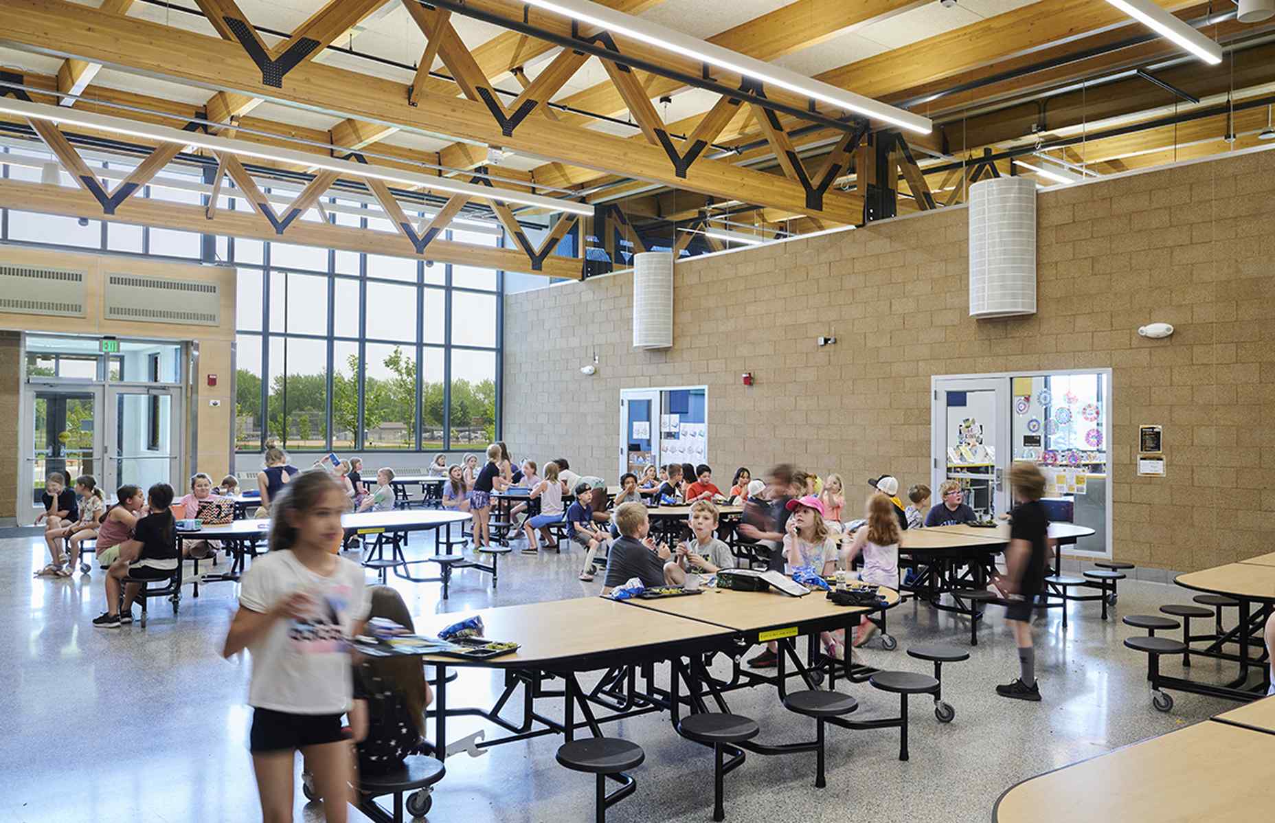 cafeteria inside west elementary