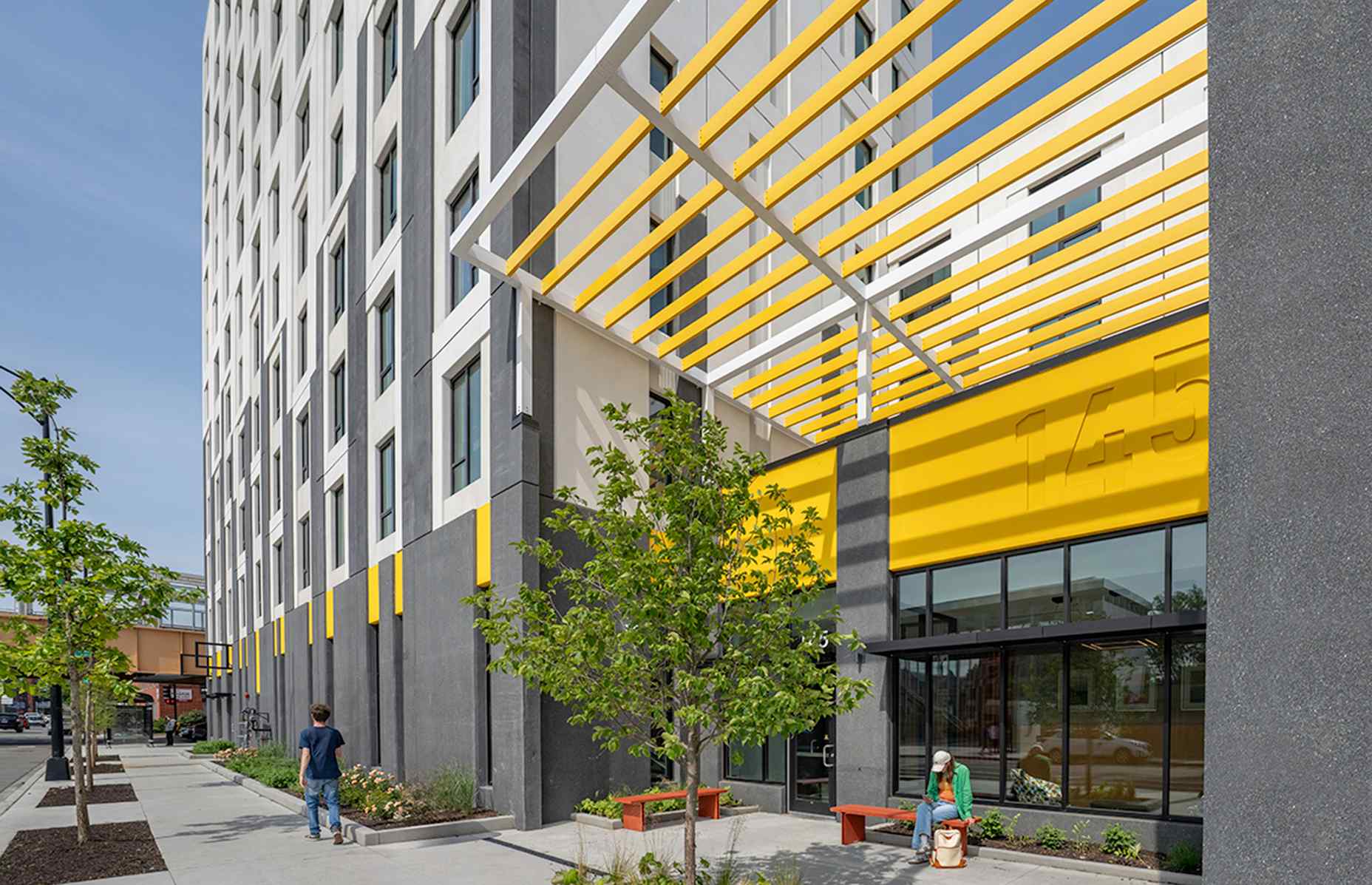 westhaven park chicago total precast apartments entrance close up