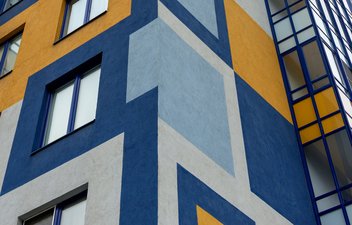 colorful building facade