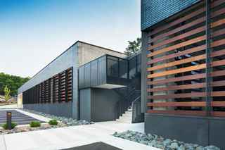 exterior of mill st parking