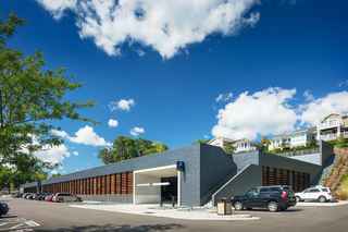 exterior of mill st parking